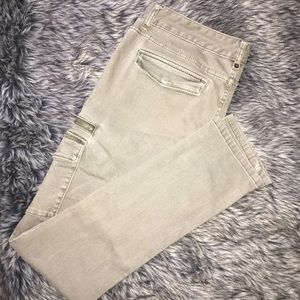 Green/grey cargo like jeans